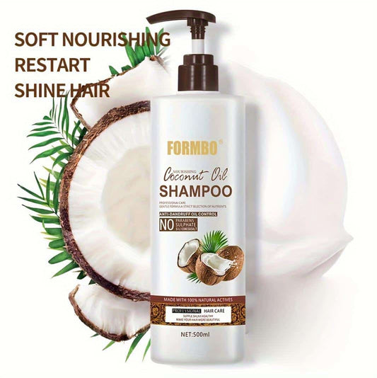 Coconut Oil Shampoo for Healthy Hair – 500ml Free shipping in UAE | شامبو زيت جوز الهند للشعر الصحي (500 مل)